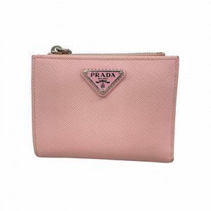 Prada Saffiano Leather Wallet, Light Pink, Women's